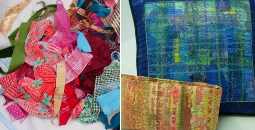 Rags to riches - new fabrics can be made from a pile of old fabric scraps