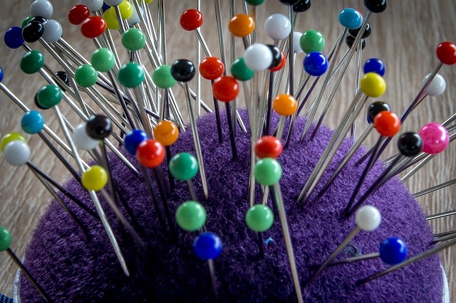 Sewing bad habits - a pincushion is better for holding pins than your mouth