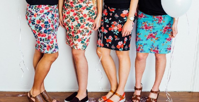 Make a skirt - Beginners Dressmaking. Image shows young women wearing skirts they've made themselves