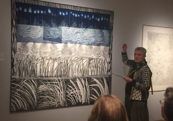 Songs for Winter is an exhibition by Quiltmaker Pauline Burbidge and sculptor Charlie Poulson