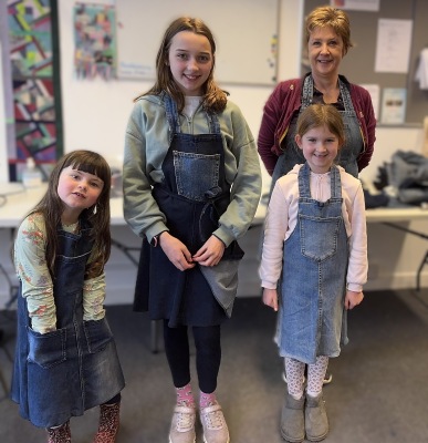 Family Sewing Day: Upcycled Jeans Apron