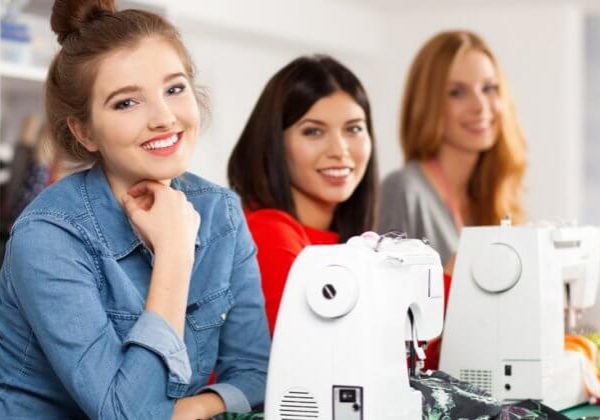 Beginners-Sewing-Day-820x420 Beginners Sewing Day - learn to sew in a day. A group of young women learn to sew