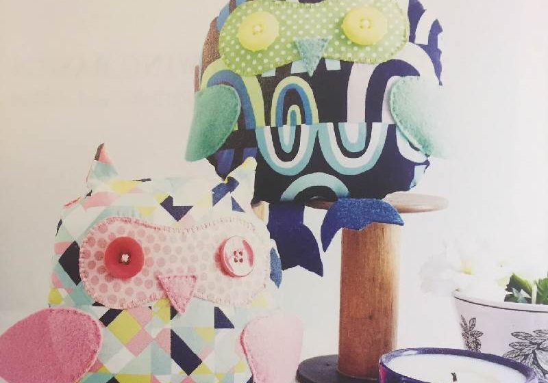 Owl toys Owl Toys - using colourful print fabric, felt and buttons